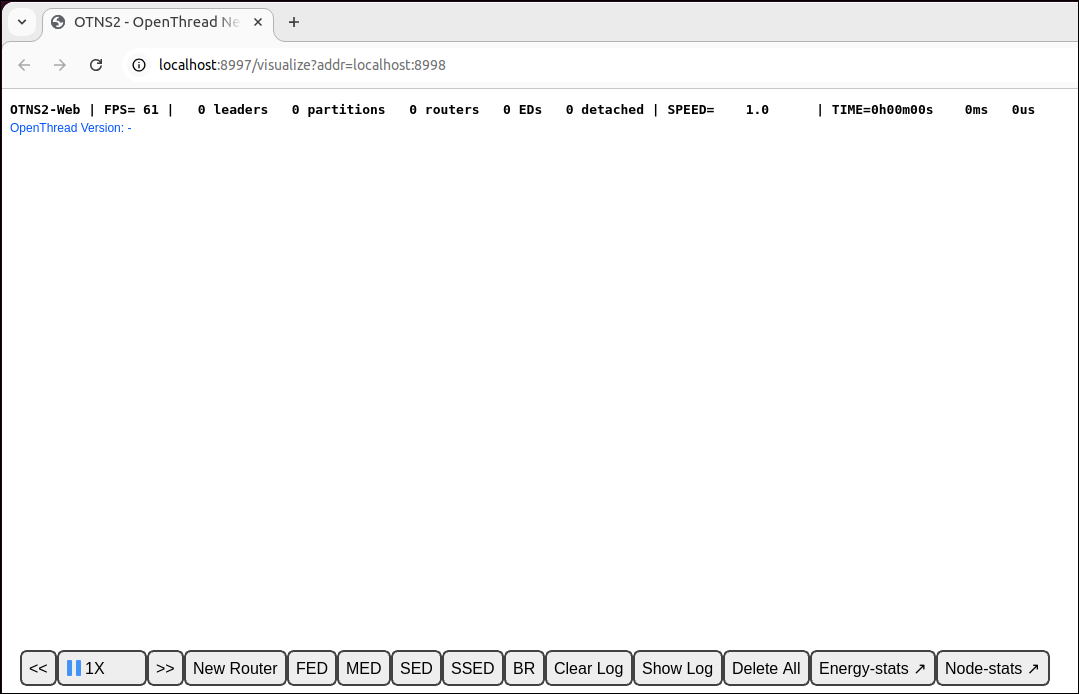 启动时的 OTNS-Web 窗口